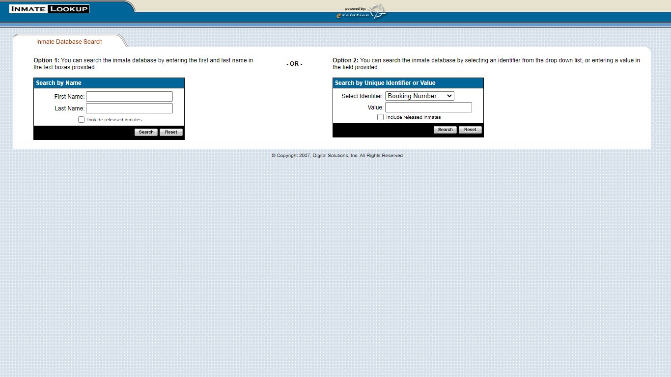 Inmate Lookup Tool